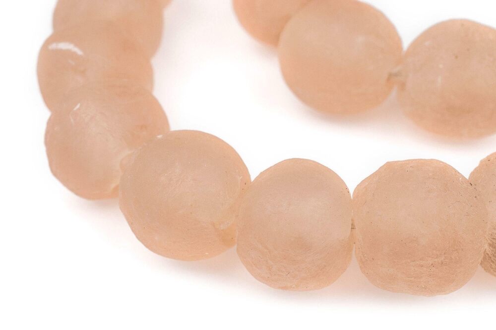 7083 Jumbo Recycled Glass Beads, 21–25mm – African Sea Glass for Wall